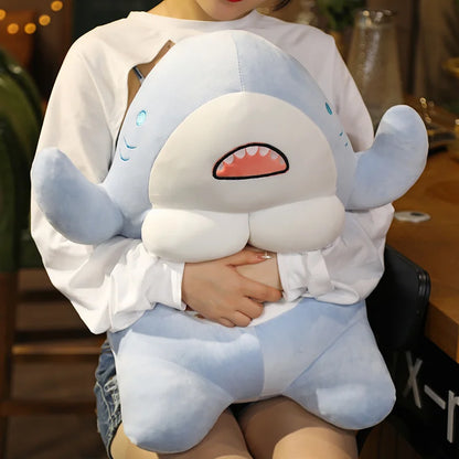 40CM Creative Muscle Shark Doll